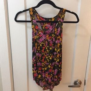 Ella Moss open back floral tank top